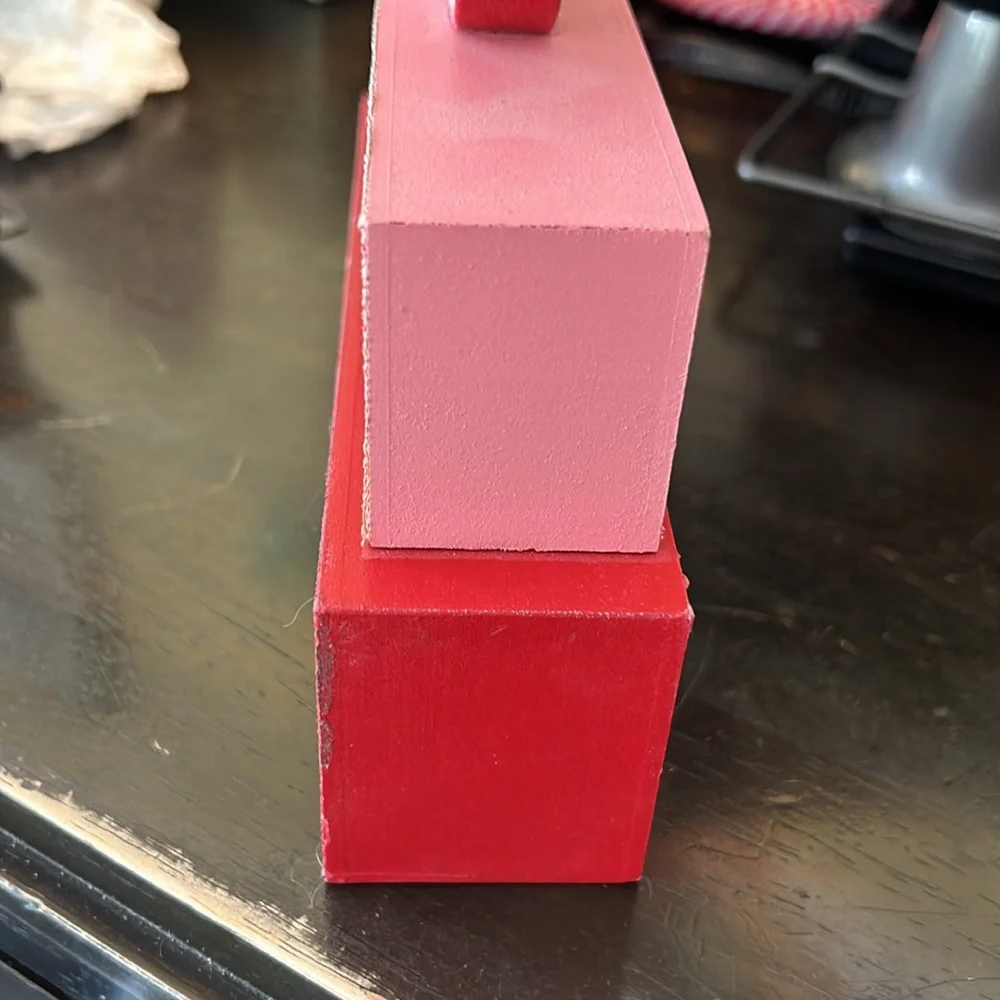 Valentine’s Day block decor